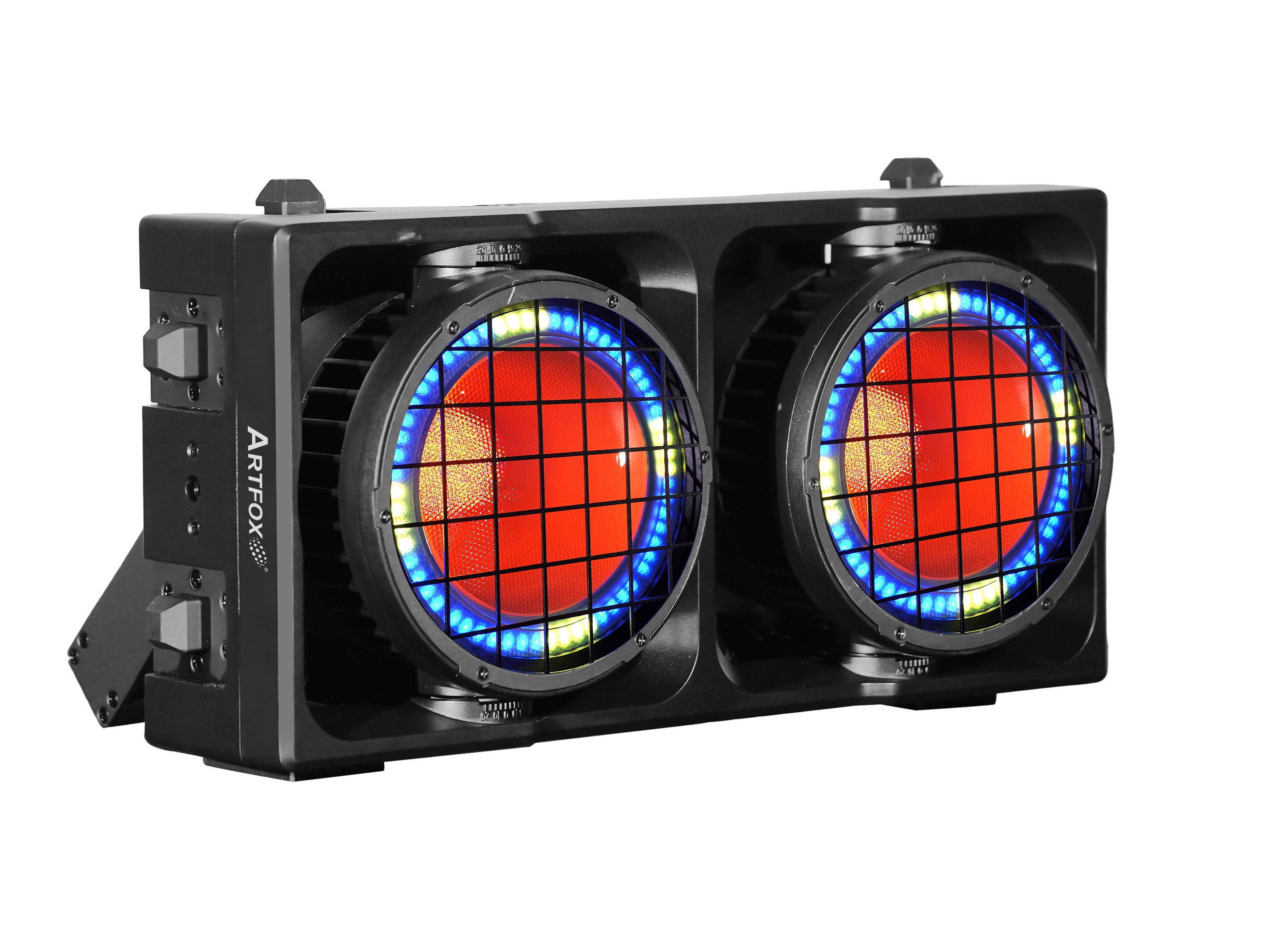 Matrix Blinder Light:2x475w RGBALC 6 colors-in-1, 120x0.2w RGB ring LEDs, IP65